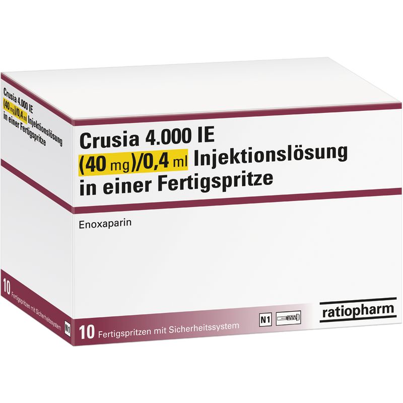CRUSIA 4.000 I.E. 40 mg/0,4 ml ILO F.Sp.+Sich-Sys.
