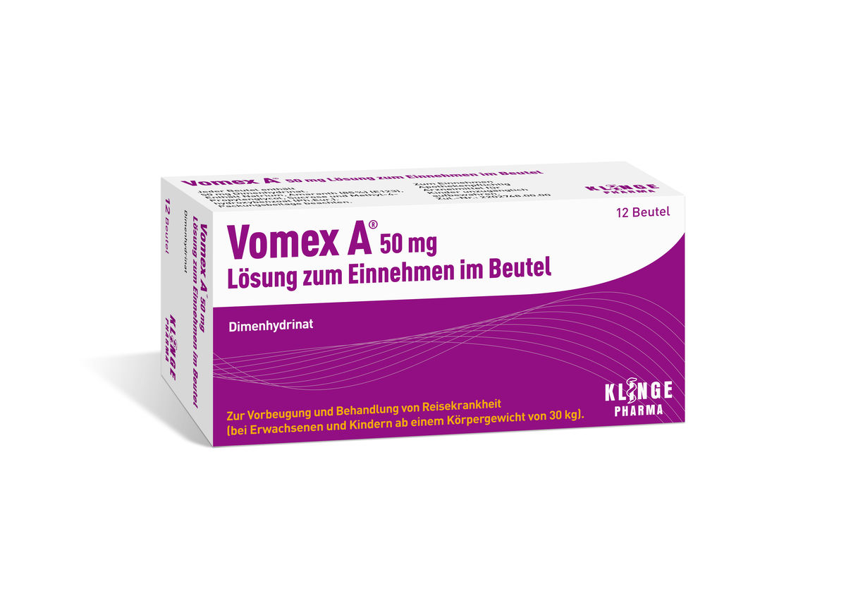 VOMEX A 50 mg Lsg.z.Einnehmen im Beutel