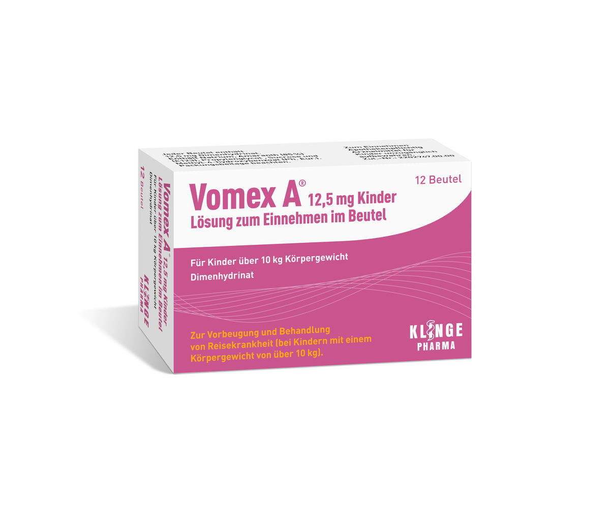 VOMEX A 12,5 mg Kinder Lsg.z.Einnehmen im Beutel