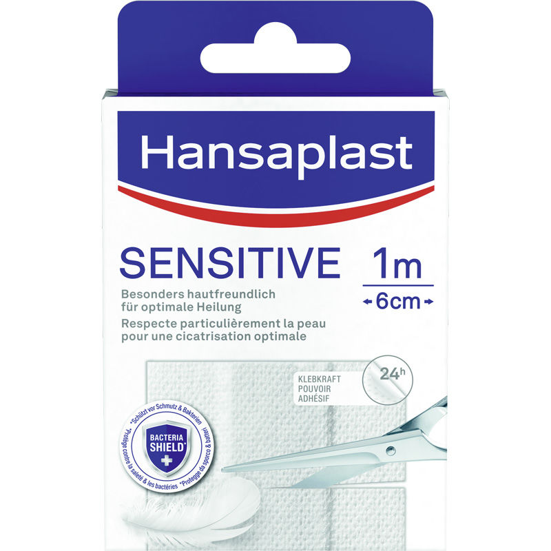 HANSAPLAST Sensitive Pflast.hypoallergen 6 cmx1 m