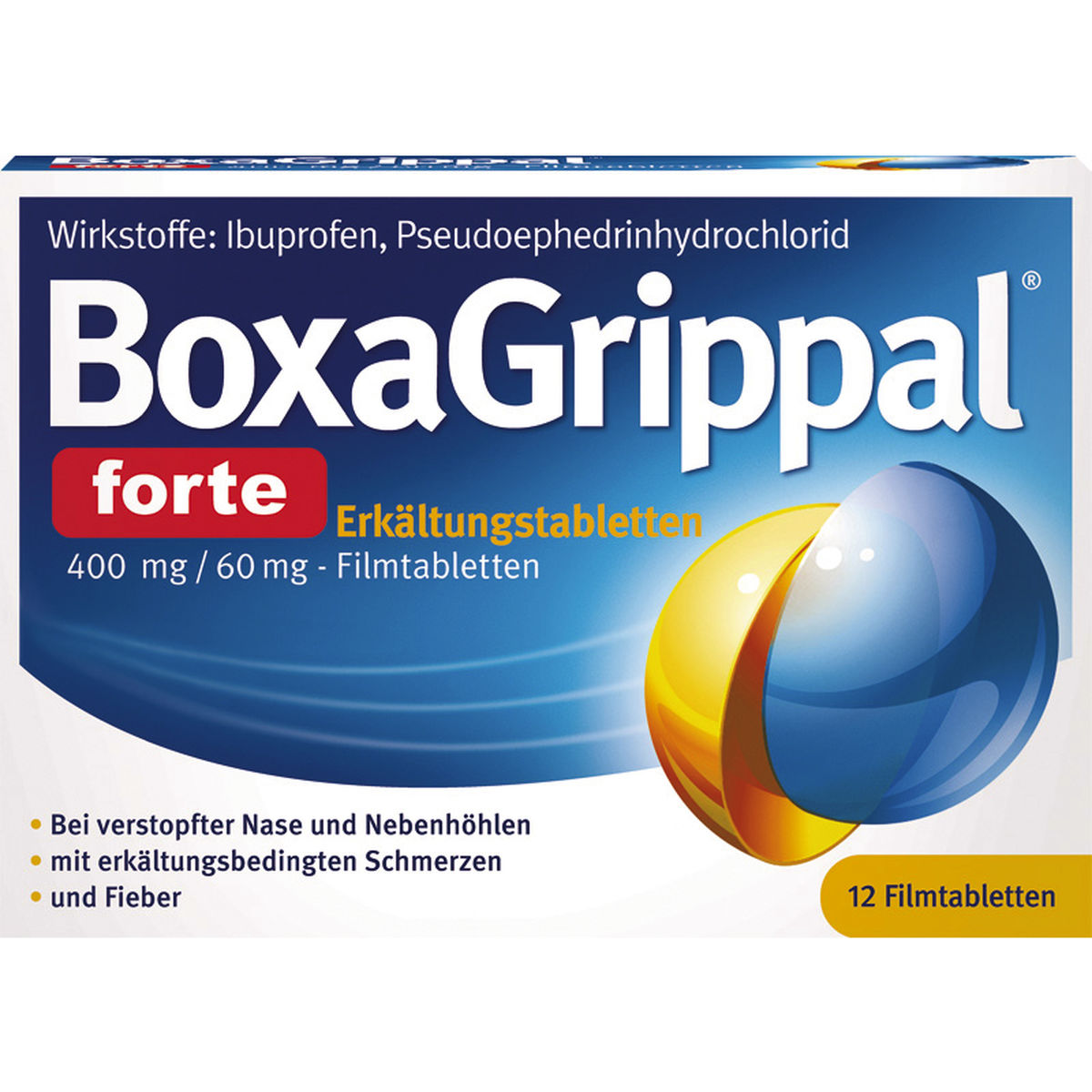 BOXAGRIPPAL forte Erk�ltungstab. 400 mg/60 mg FTA