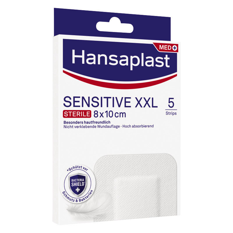 HANSAPLAST Sensitive Wundverband steril 8x10 cm