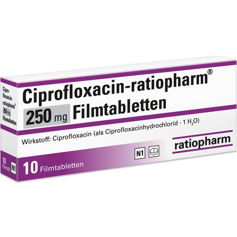 CIPROFLOXACIN-ratiopharm 250 mg Filmtabletten