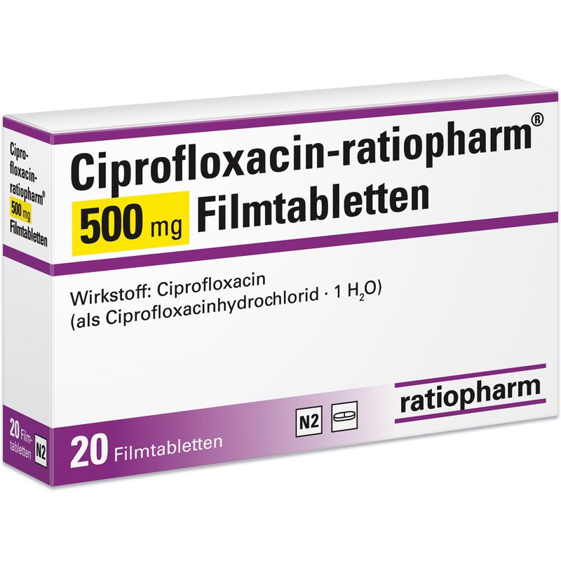 CIPROFLOXACIN-ratiopharm 500 mg Filmtabletten