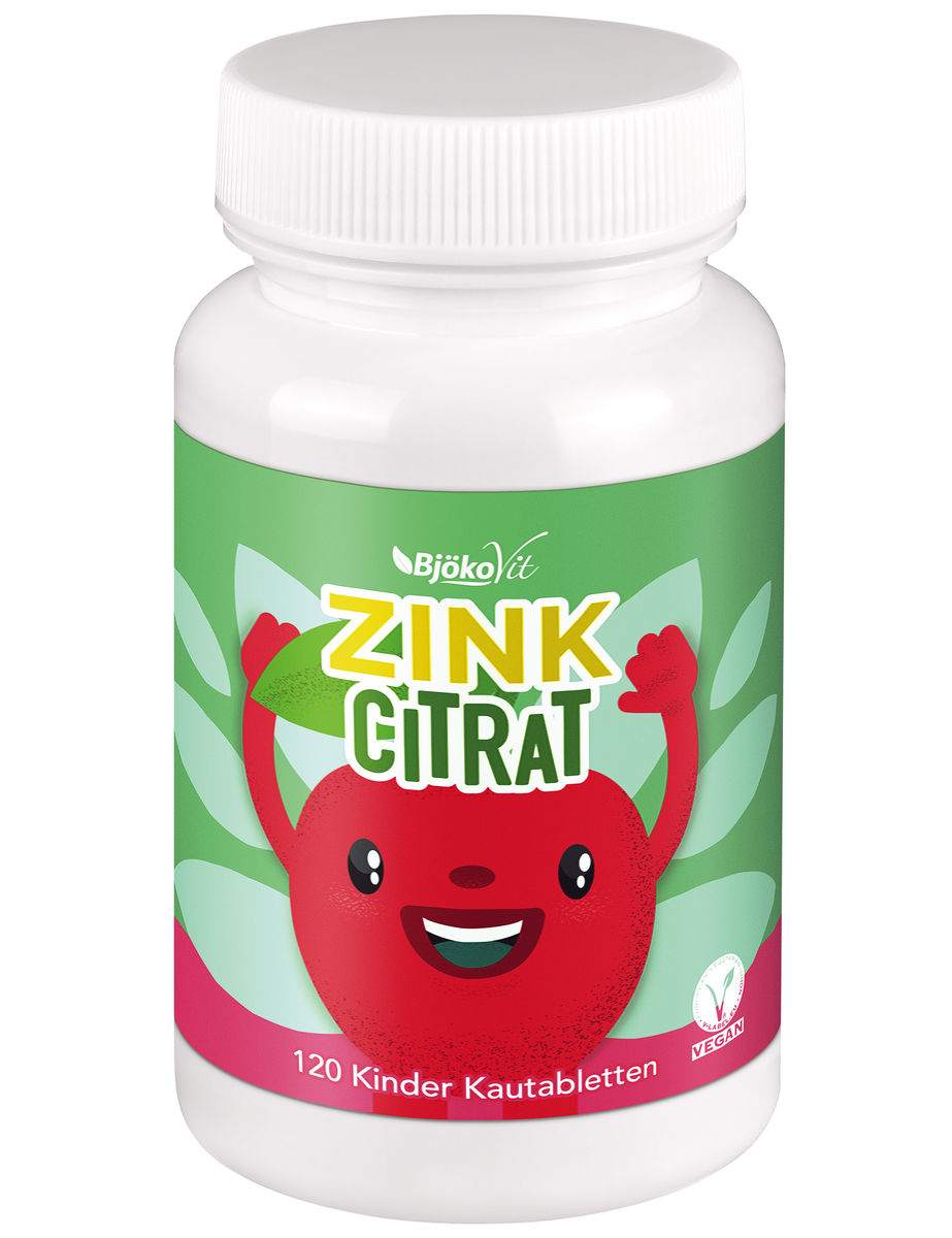 ZINKCITRAT Kinder Kautabletten vegan