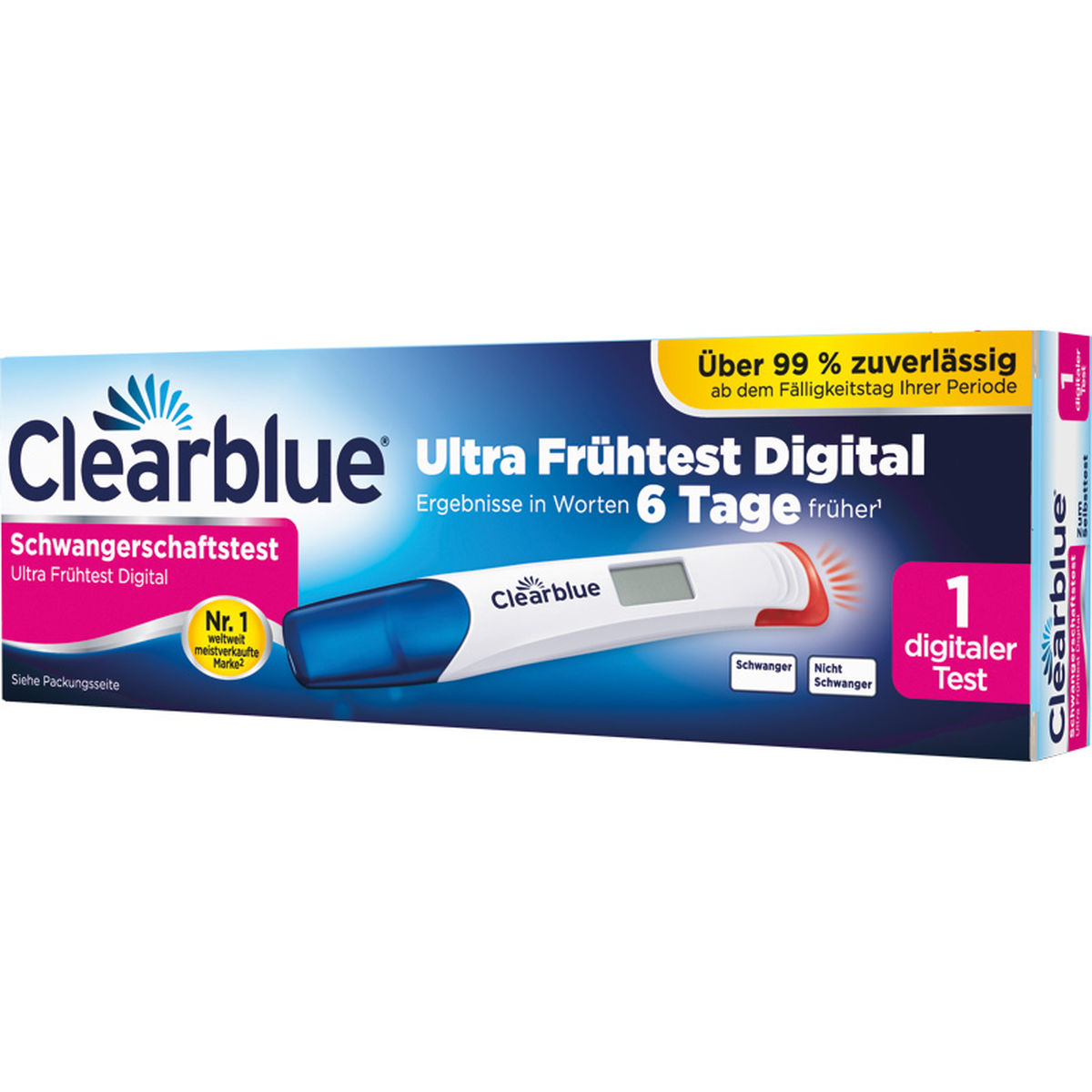 CLEARBLUE Schwangerschaftst.Ultra Fr�htest digital