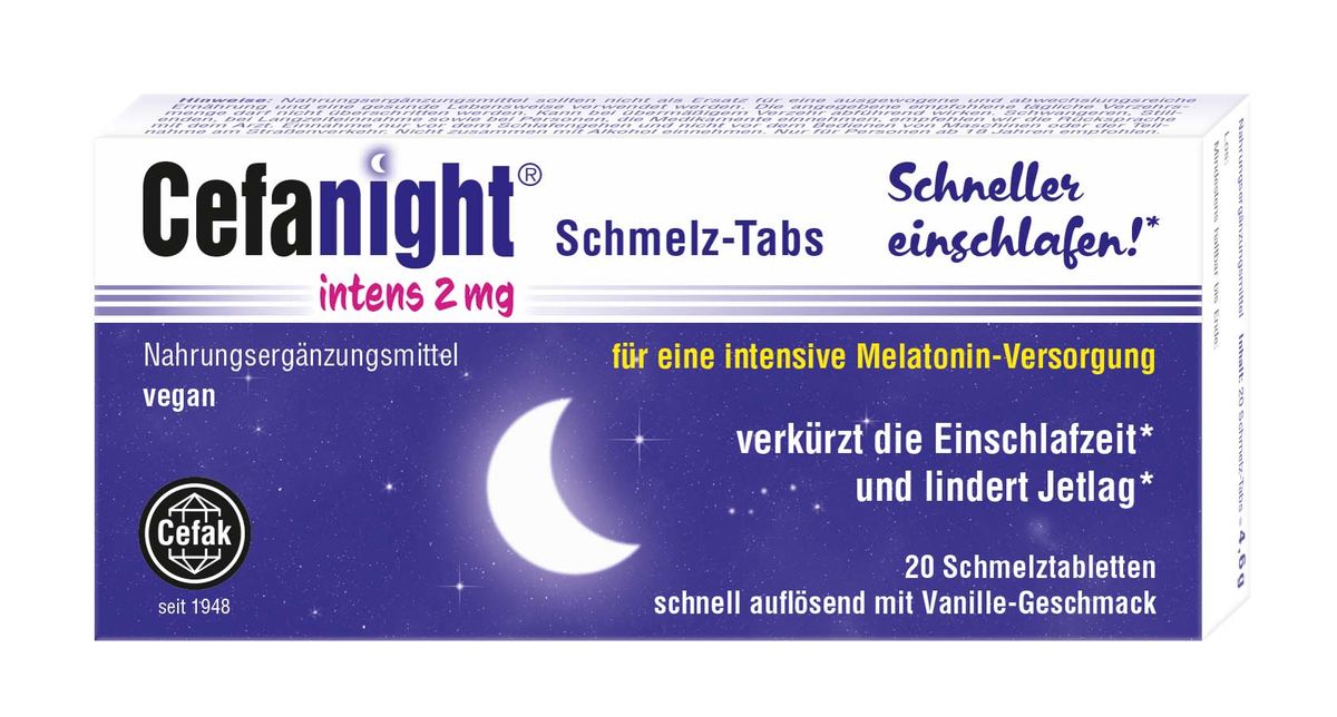 CEFANIGHT intens 2 mg Schmelz-Tabs