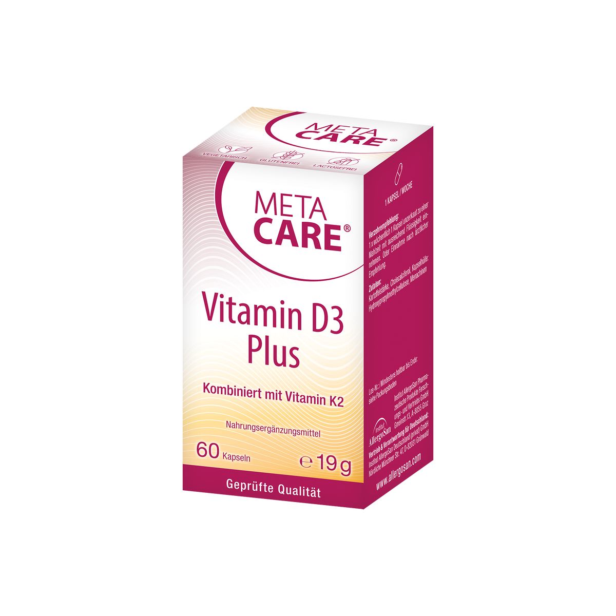 META-CARE Vitamin D3 Plus 10.000 I.E + 80 �g K2