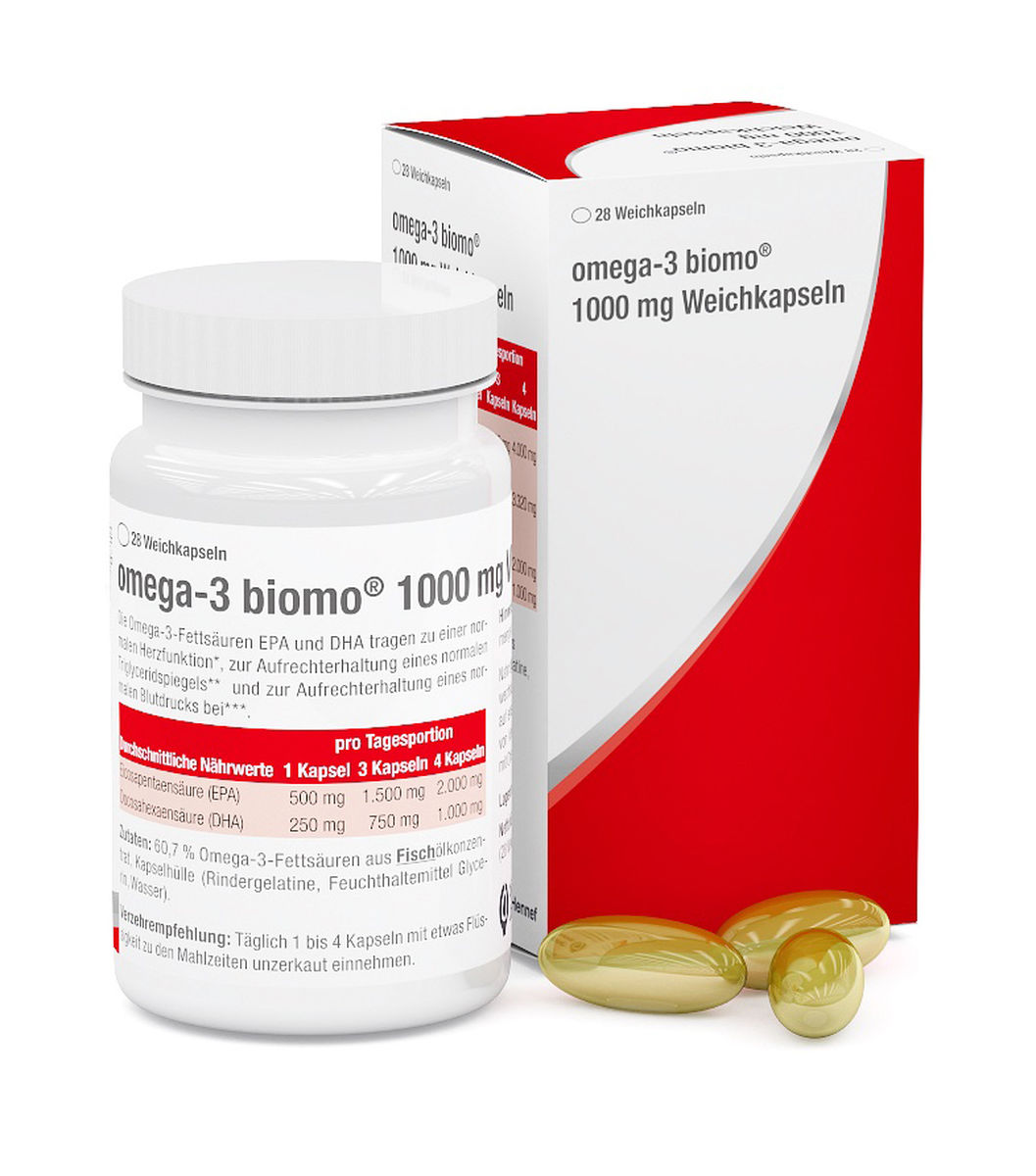 OMEGA-3 BIOMO 1000 mg Weichkapseln