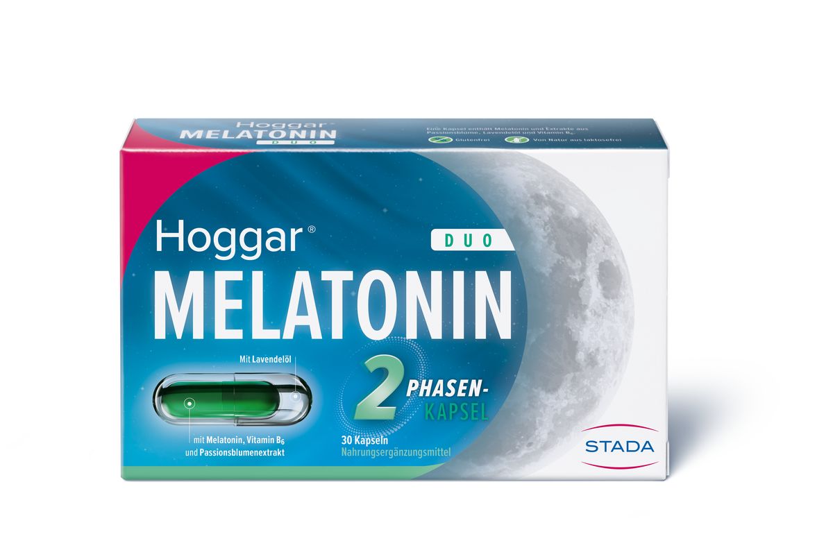 HOGGAR Melatonin DUO Einschlaf-Kapseln