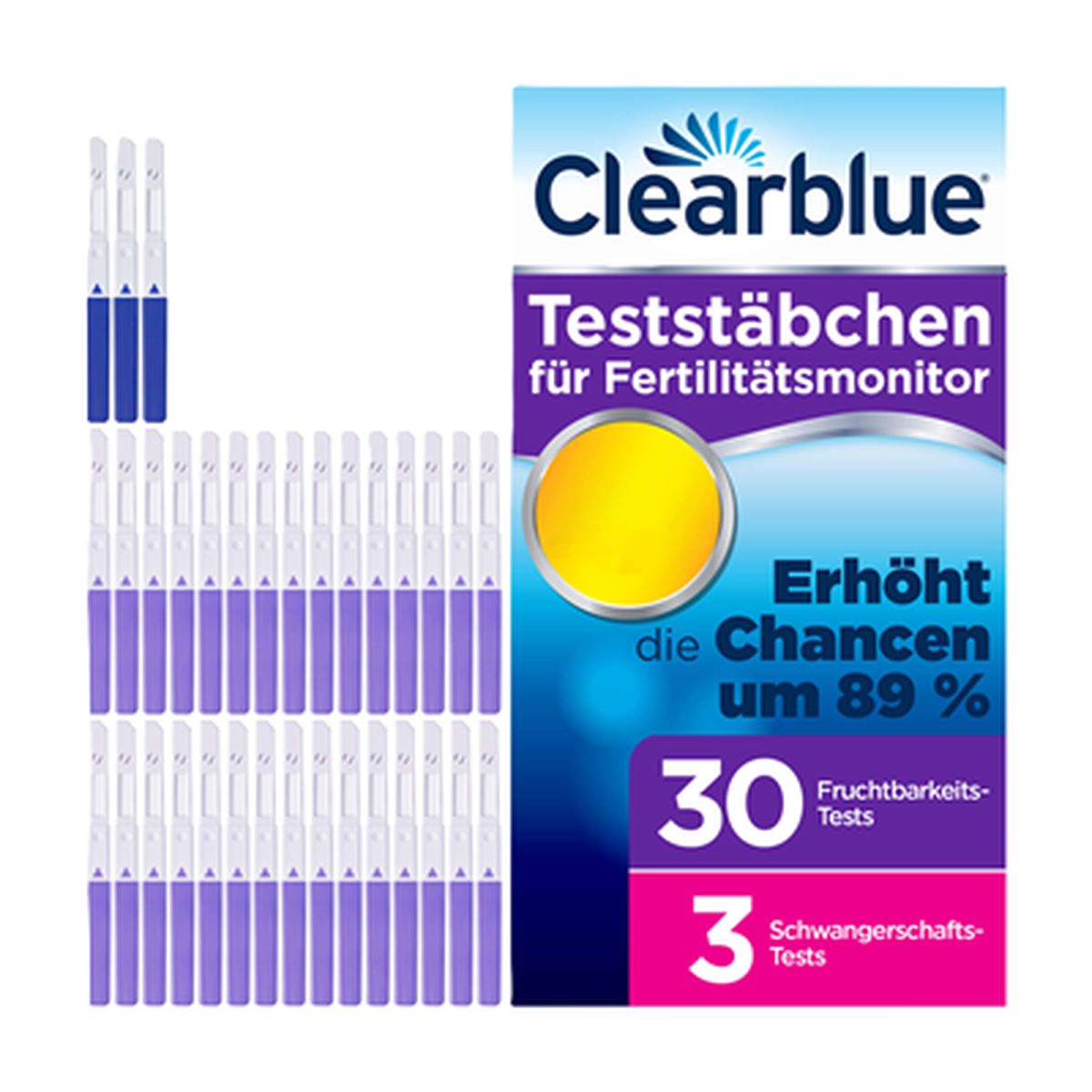 CLEARBLUE Fertilit�tsmonitor Testst�bchen 30+3