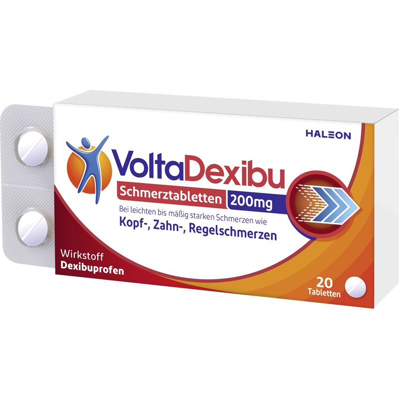 VOLTADEXIBU Schmerztabletten 200 mg Filmtabletten