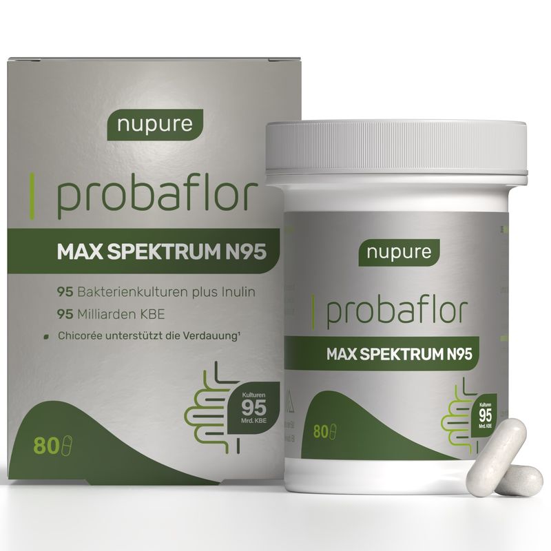 NUPURE probaflor Max Spektrum N95 magensaftr.Kaps.