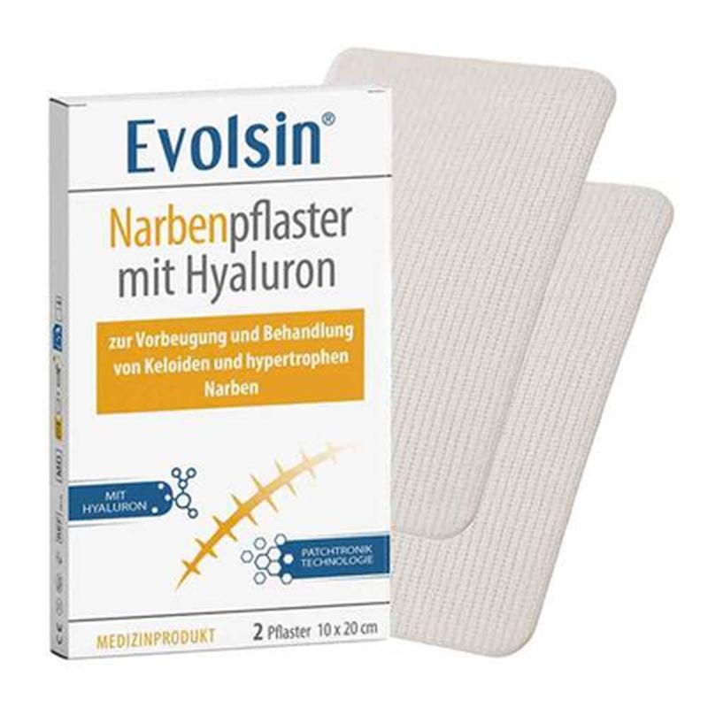 EVOLSIN Narbenpflaster mit Hyaluron 10x20 cm