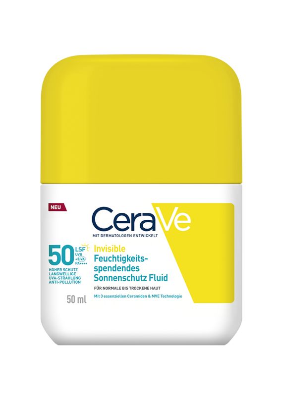 CERAVE Sonnenschutz Fluid Invisi.feuchtigk.SPF 50