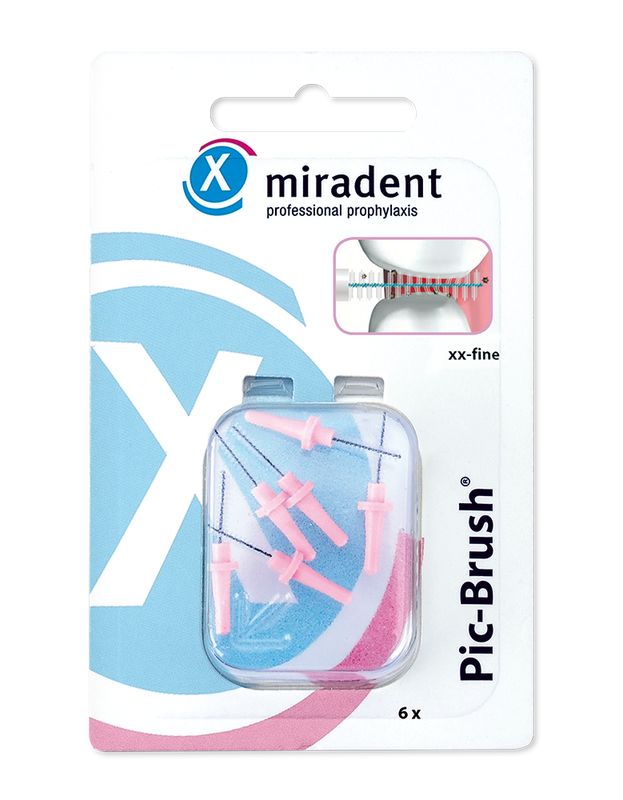 MIRADENT Interd.Pic-Brush Ersatzb.xx-fein pink