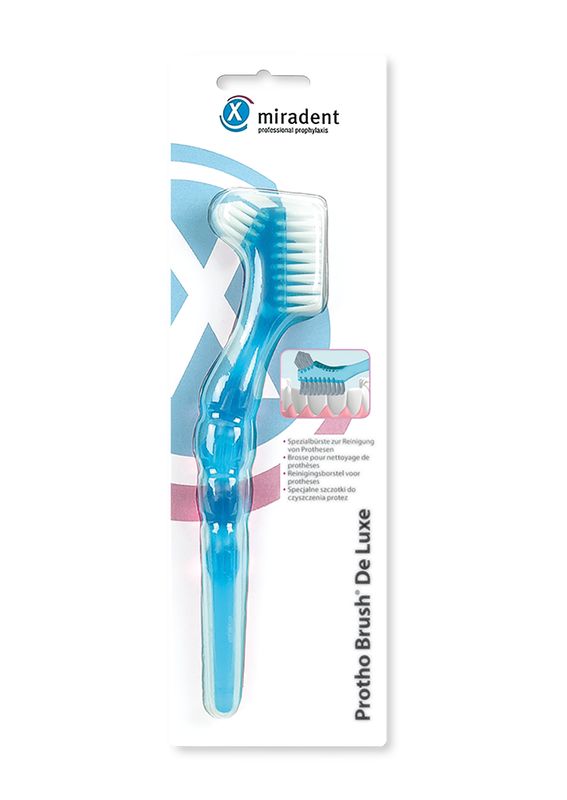 MIRADENT Prothesenb�rste Protho Brush blau trans.
