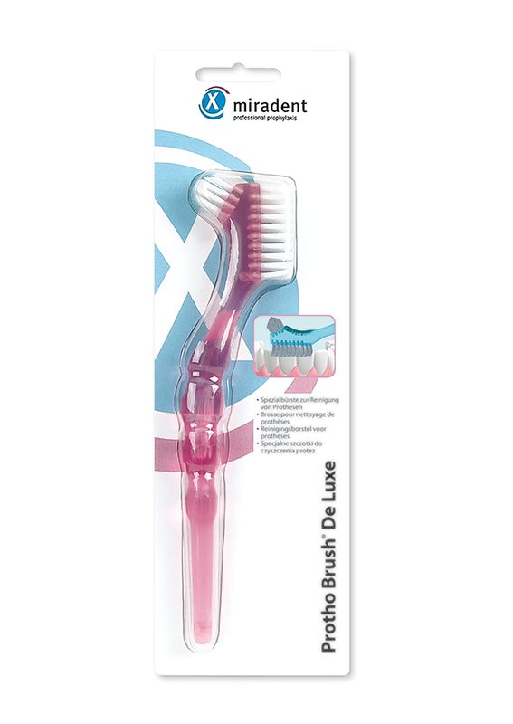 MIRADENT Prothesenb�rste Protho Brush pink trans.