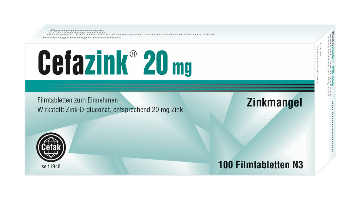 CEFAZINK 20 mg Filmtabletten