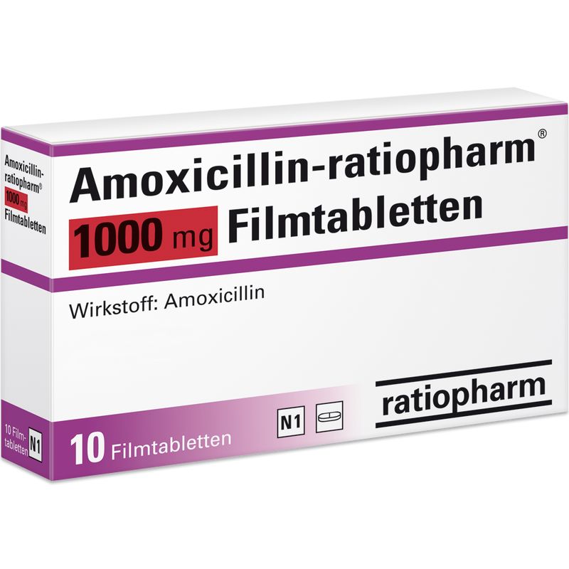 AMOXICILLIN-ratiopharm 1000 mg Filmtabletten