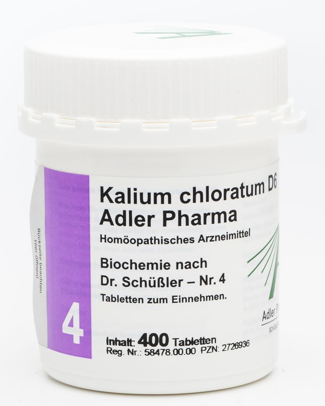 BIOCHEMIE Adler 4 Kalium chloratum D 6 Tabletten