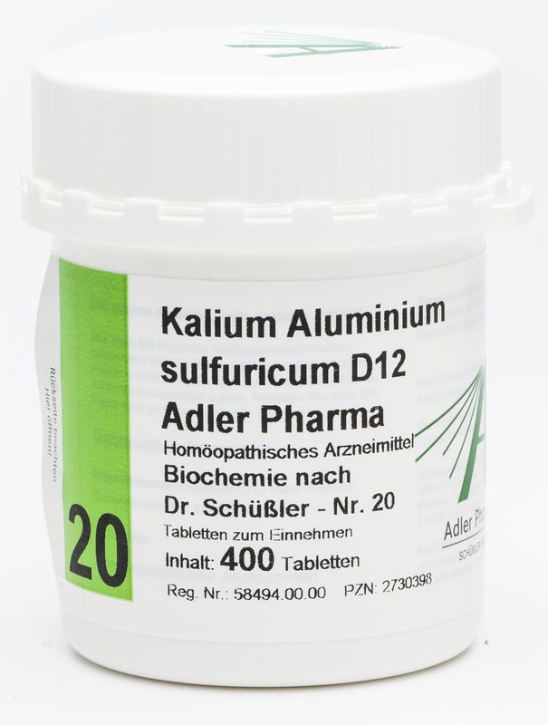 BIOCHEMIE Adler 20 Kalium aluminium sulf.D 12 Tab.