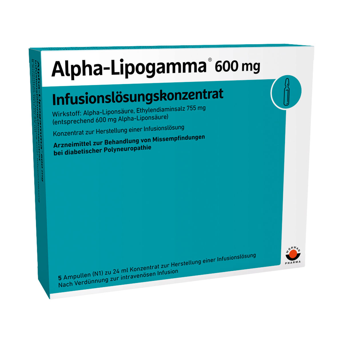 ALPHA-LIPOGAMMA 600 mg Infusionsl�sungskonz.