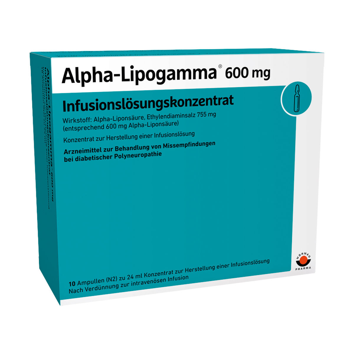 ALPHA-LIPOGAMMA 600 mg Infusionsl�sungskonz.