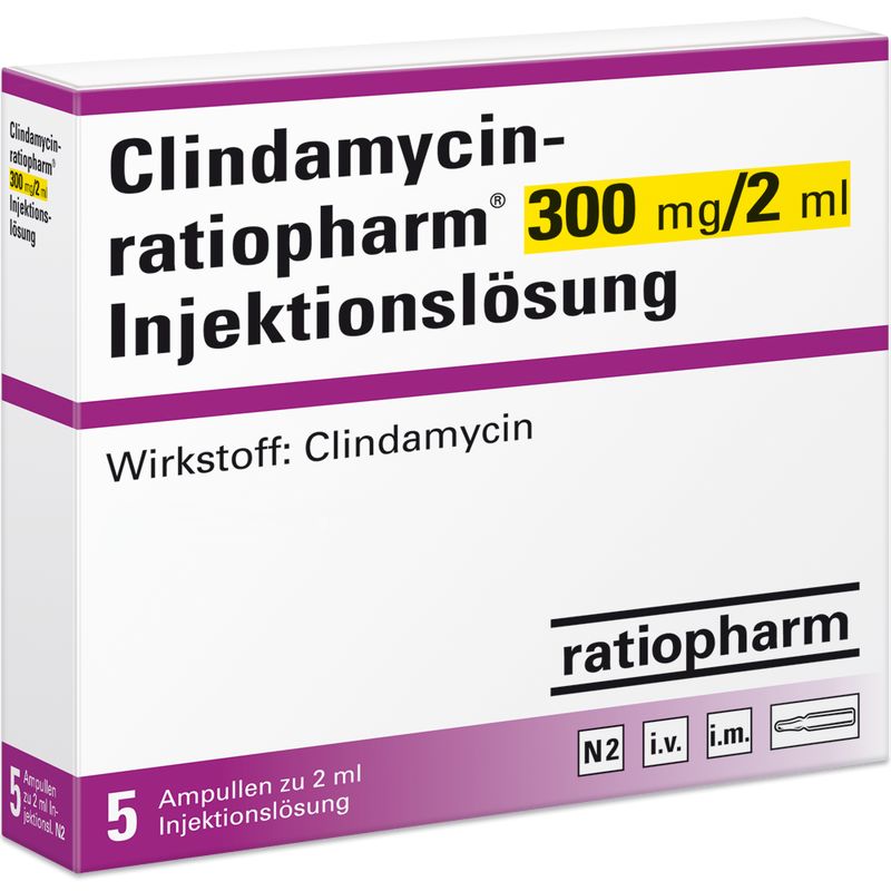 CLINDAMYCIN-ratiopharm 300 mg/2 ml Inj.-Lsg.Amp.