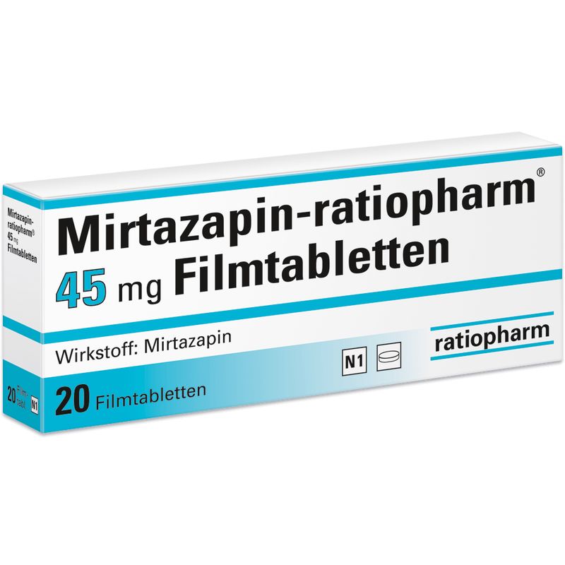 MIRTAZAPIN-ratiopharm 45 mg Filmtabletten