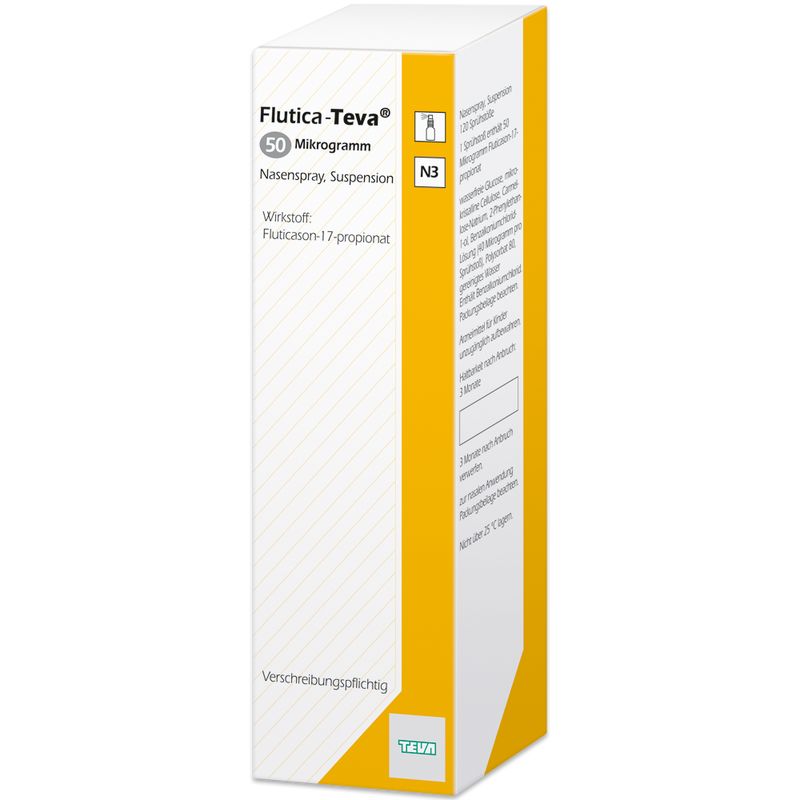 FLUTICA Teva 50 Mikrogramm Nasenspray 120 ED