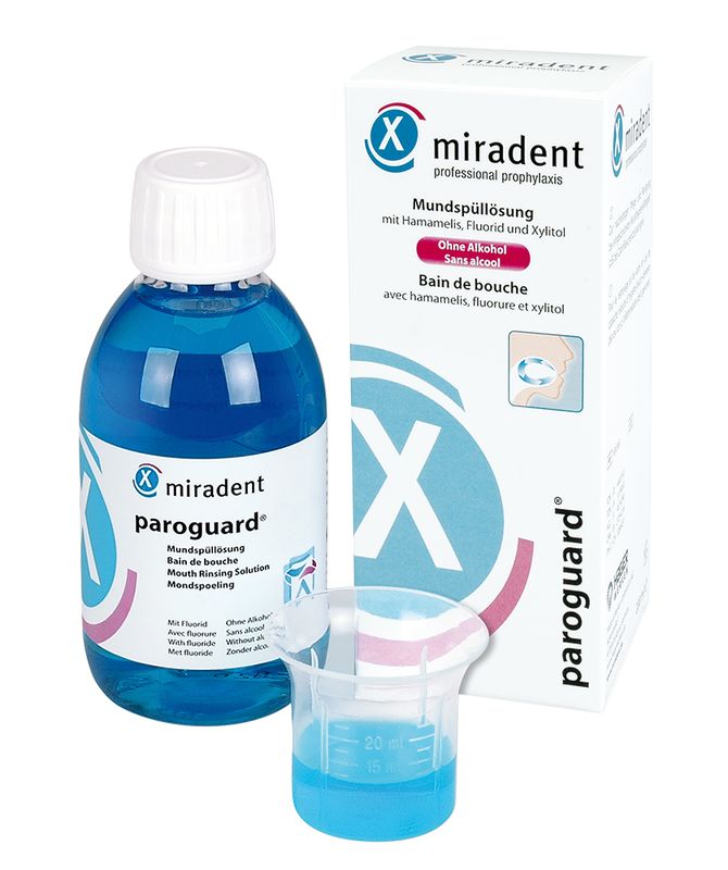 MIRADENT Mundsp�ll�sung paroguard CHX 0,20%