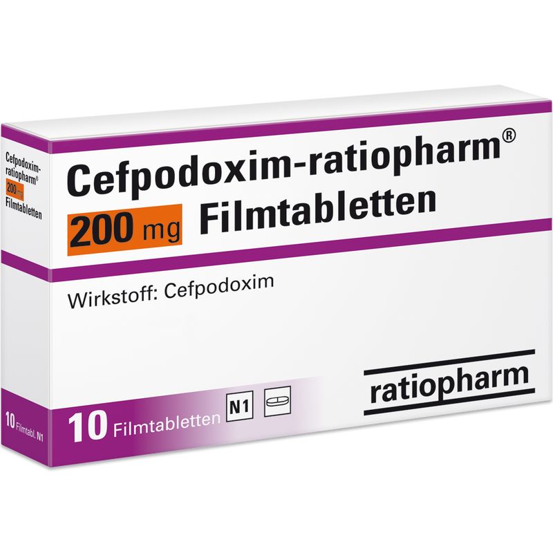 CEFPODOXIM-ratiopharm 200 mg Filmtabletten