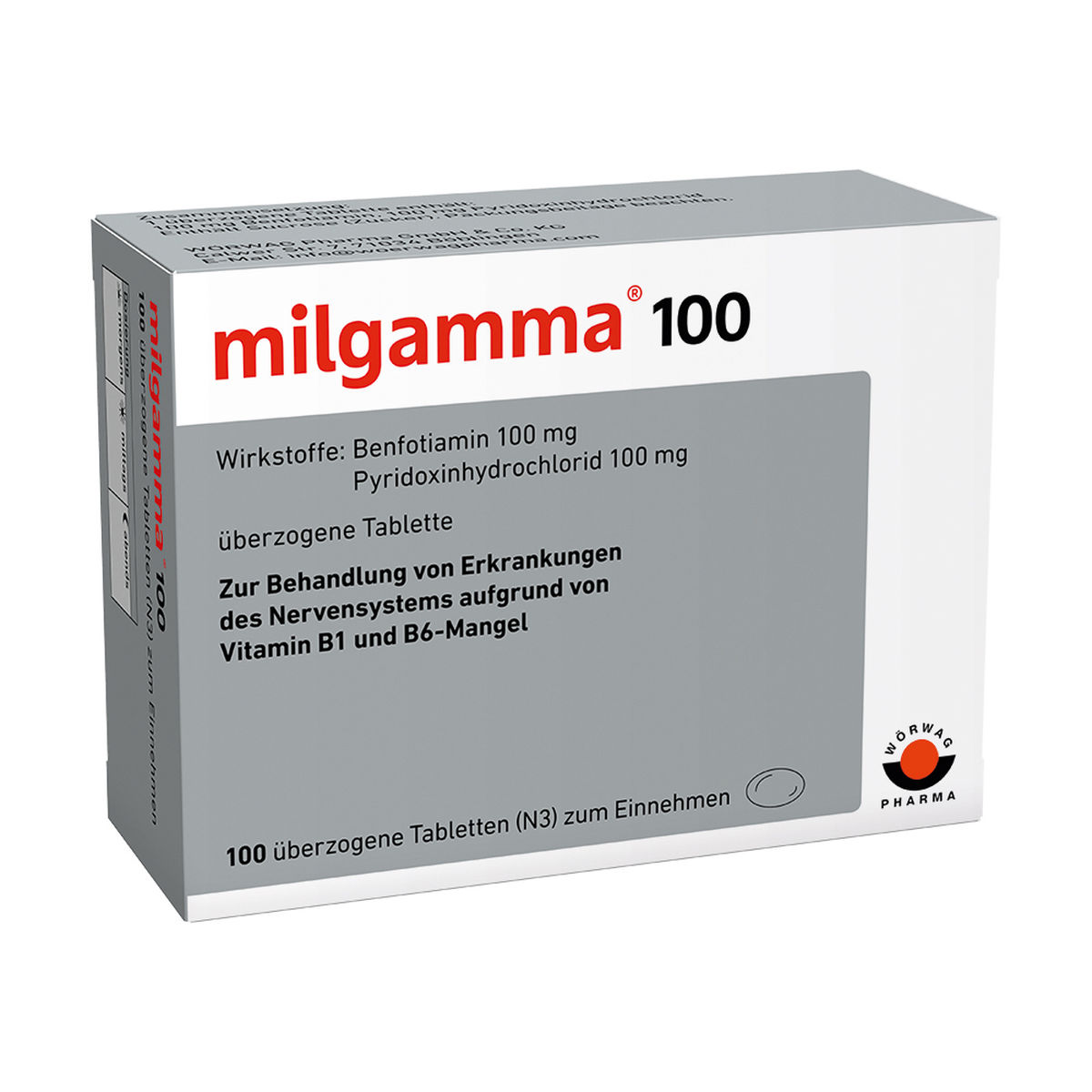 MILGAMMA 100 mg berzogene Tabletten