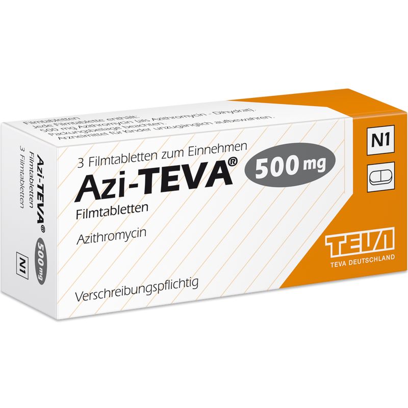 AZI TEVA 500 mg Filmtabletten