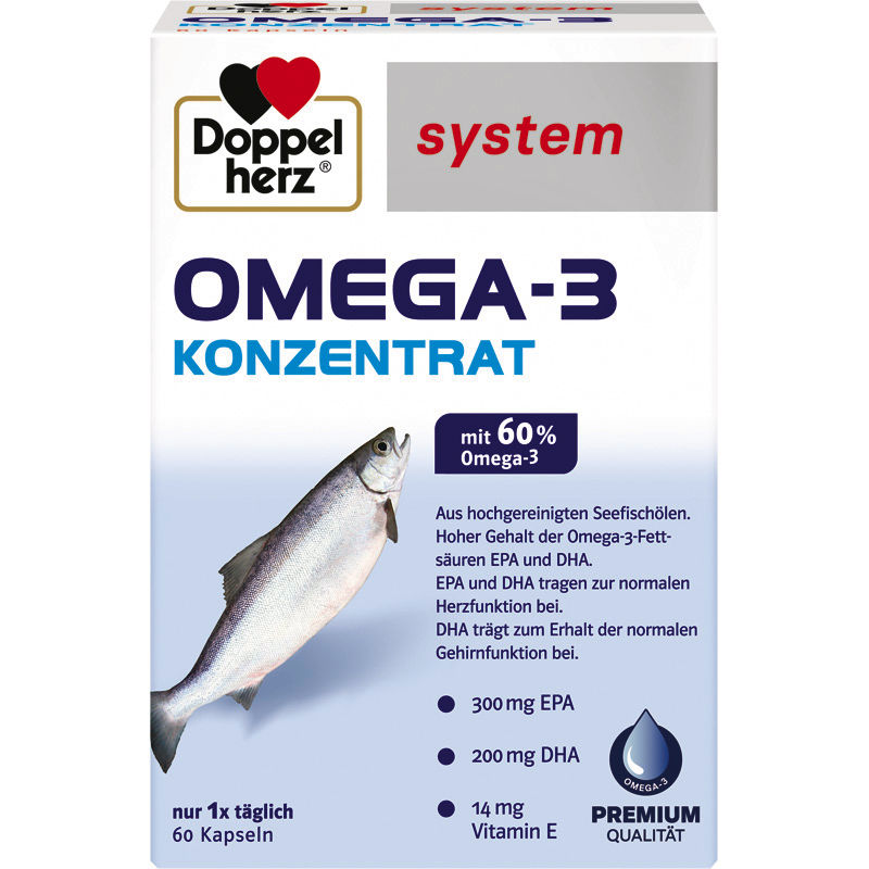 DOPPELHERZ Omega-3 Konzentrat system Kapseln