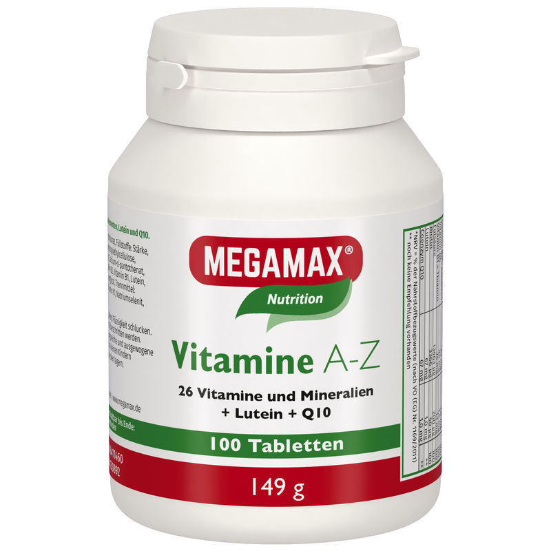 MEGAMAX Vitamine A-Z+Q10+Lutein Tabletten