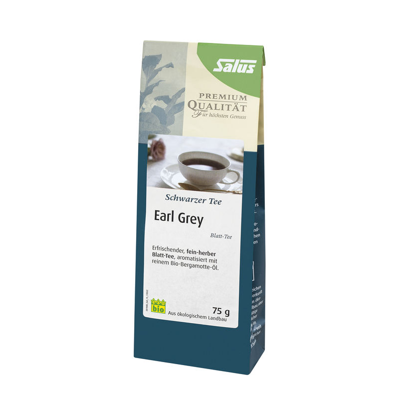 EARL Grey schwarzer Tee Blatt-Tee Bio Salus