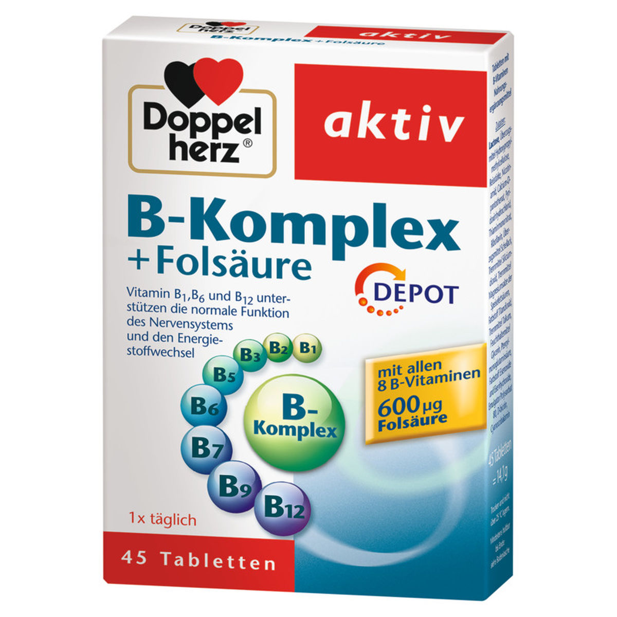 DOPPELHERZ B-Komplex+Fols�ure Tabletten