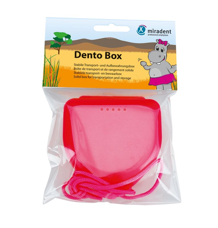 MIRADENT Zahnspangenbox Dento Box I pink