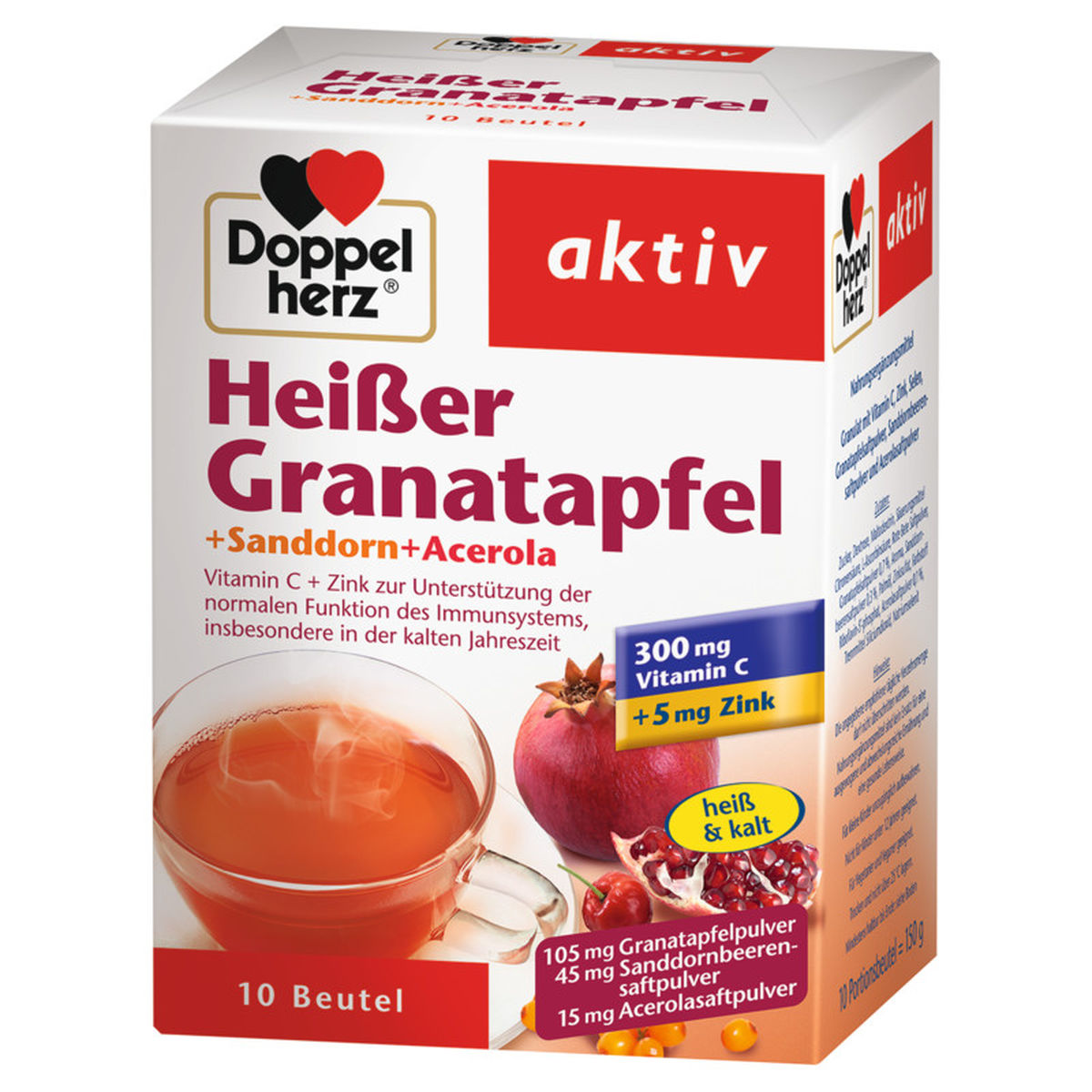 DOPPELHERZ heier Granatapfel+Sanddorn+Acerola