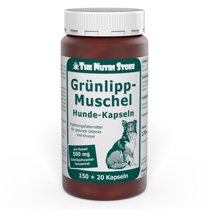 GR�NLIPPMUSCHEL 500 mg Kapseln f.Hunde