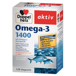 DOPPELHERZ Omega-3 1.400 Kapseln