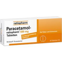 PARACETAMOL-ratiopharm 500 mg Tabletten