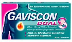 GAVISCON Dual 250mg/106,5mg/187,5mg Kautabletten