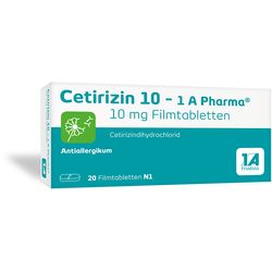 CETIRIZIN 10-1A Pharma Filmtabletten