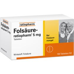 FOLSURE-RATIOPHARM 5 mg Tabletten