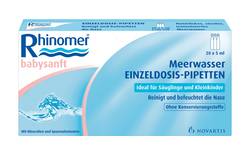 RHINOMER babysanft Meerwasser 5ml Einzeldosispip.