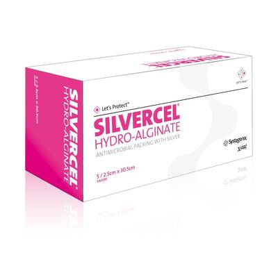 SILVERCEL Hydroalginat Tamponade 2,5x30,5 cm