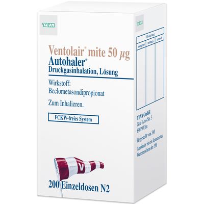 VENTOLAIR mite 50 g 200 Hub Autoh.Dosieraerosol